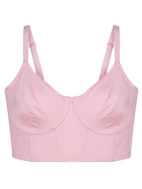NWT Skims Corset Collection Demi Long Line Bra Size 42DD Baby Pink